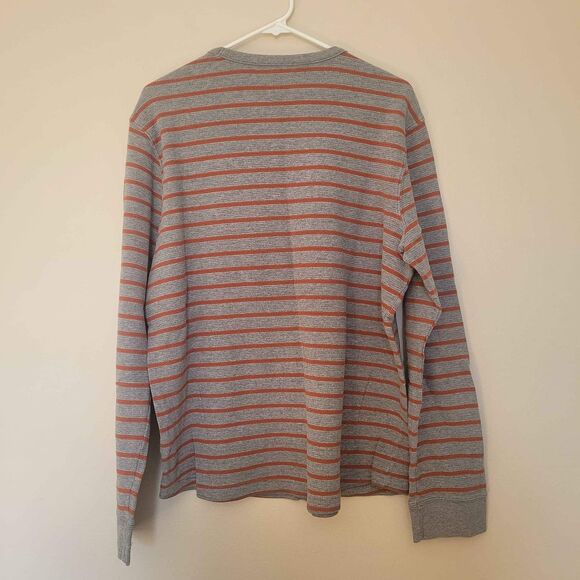Sonoma Grey Orange Striped Thermal Men's XL - Picture 4 of 4